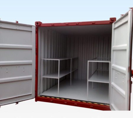 8Ft X 8Ft Flat Floor Bunded Store.