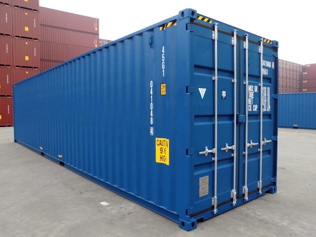 40ft High Cube Container – One Trip (9ft 6″ high).