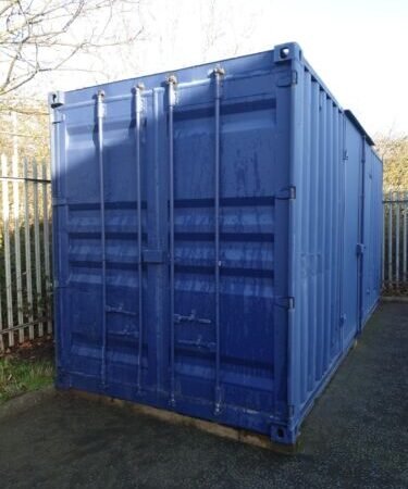 20Ft Shipping Container 20Ft x 8 5Ft With Additional Side 8Ft Panel Side Doors