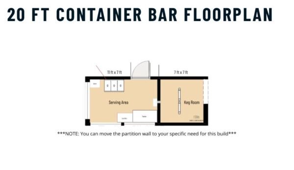 20ft Container Bar - Premium - Image 3